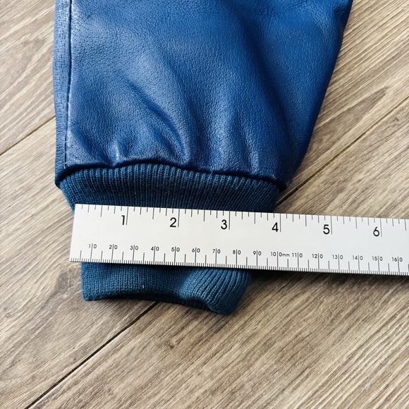 Vintage Cirque du Soleil Color Block Leather Coat Jacket Circa‎ 1993 Size Large - Picture 12 of 16